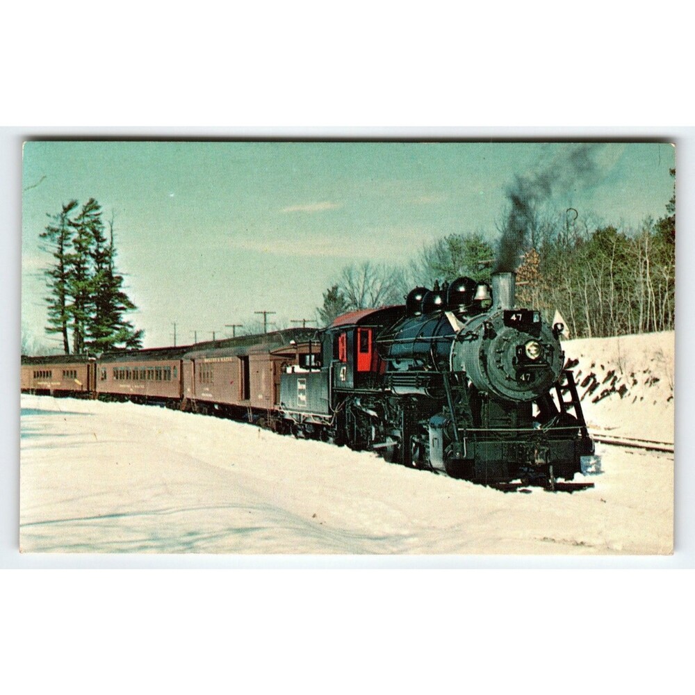 Vintage Photochrome Steam Locomotive No. 47 at Rockingham Junction 1971